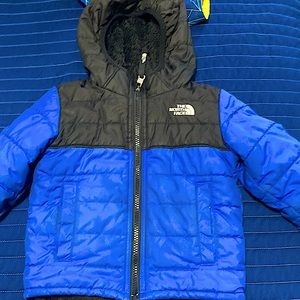 Children’s 3T The North Face Royal Blue and Black Reversible Jacket